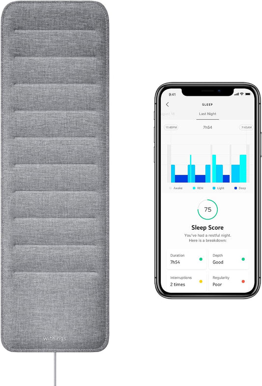 Withings Sleep - Sleep Tracking Pad Under The Mattress With Sleep Cycle