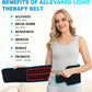 Red Light Belt for Stomach Fat,Red Light Therapy Belt, Infrared Light Therapy & Red Light Therapy for Body – Near Infrared Lipo Belt for Home Slimming, Waist Trimming & Muscle Comfort