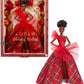 Barbie Signature 2024 Holiday Doll with Light Brown Hair in Plaid Gown, Collectible Toy in Displayable Packaging