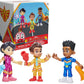 Disney Junior Firebuds Action Figures Gift Pack with 3 Collectible Kids Toys: Bo, Jayden and Violet and Accessories, for Ages 3 and up